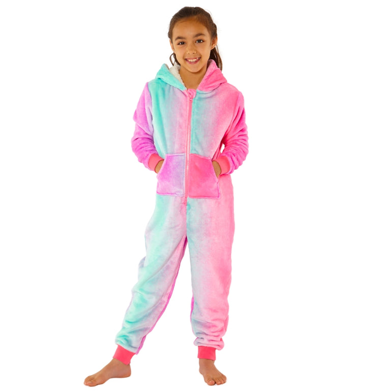 Neon Ombre Print Onesie (8159213191394)