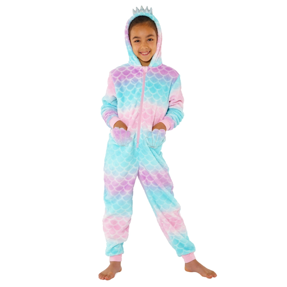 Mermaid Ombre Fleece Onesie (8159213158626)