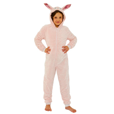 Kids Bunny Rabbit Fleece Onesie (14742320873854)