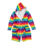 Rainbow Ombre Fleece Dressing Gown (14742325395838)