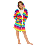 Rainbow Ombre Fleece Dressing Gown (14742325395838)