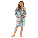 Rainbow Hearts Fleece Dressing Gown (14742325330302)