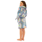 Rainbow Hearts Fleece Dressing Gown (14742325330302)