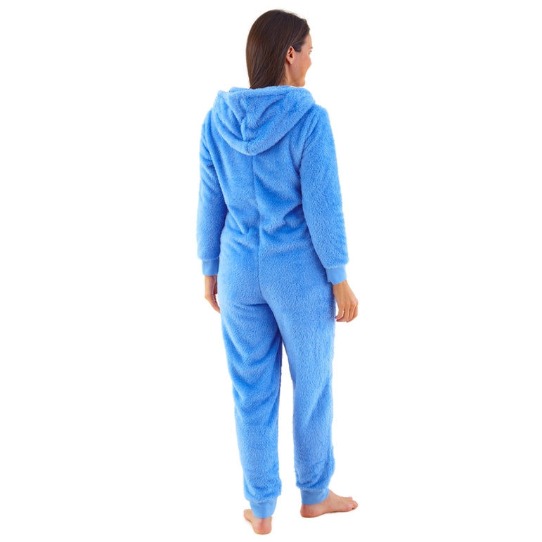 Adults Blue Fluffy Fleece Onesie (14761848537470)