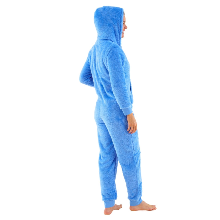 Adults Blue Fluffy Fleece Onesie (14761848537470)