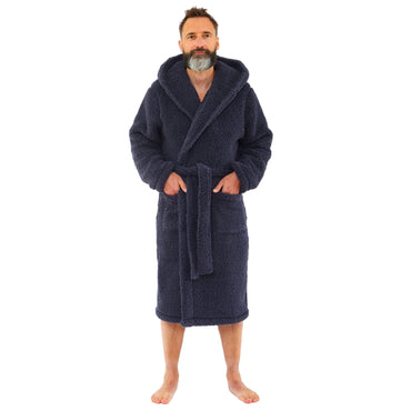 Men's Teddy Fleece Dressing Gown (14761873932670)