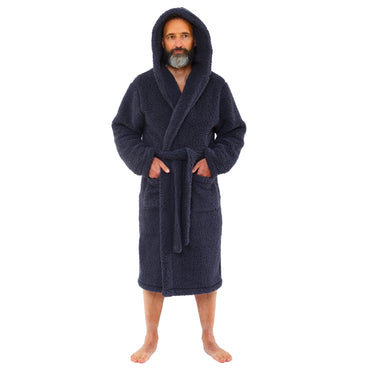 Men's Teddy Fleece Dressing Gown (14761873932670)