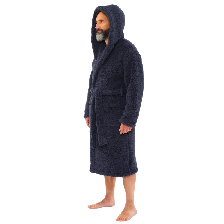 Men's Teddy Fleece Dressing Gown (14761873932670)