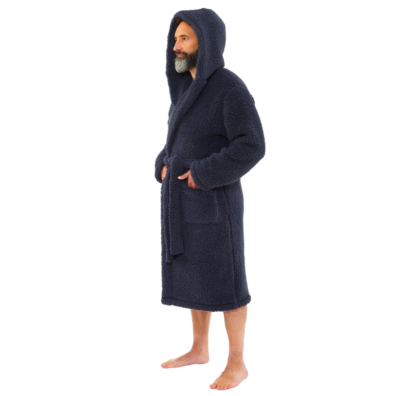 Men's Teddy Fleece Dressing Gown (14761873932670)