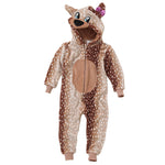 Girls Deer Fleece Onesie | Bambi Onesie (4490625253428)