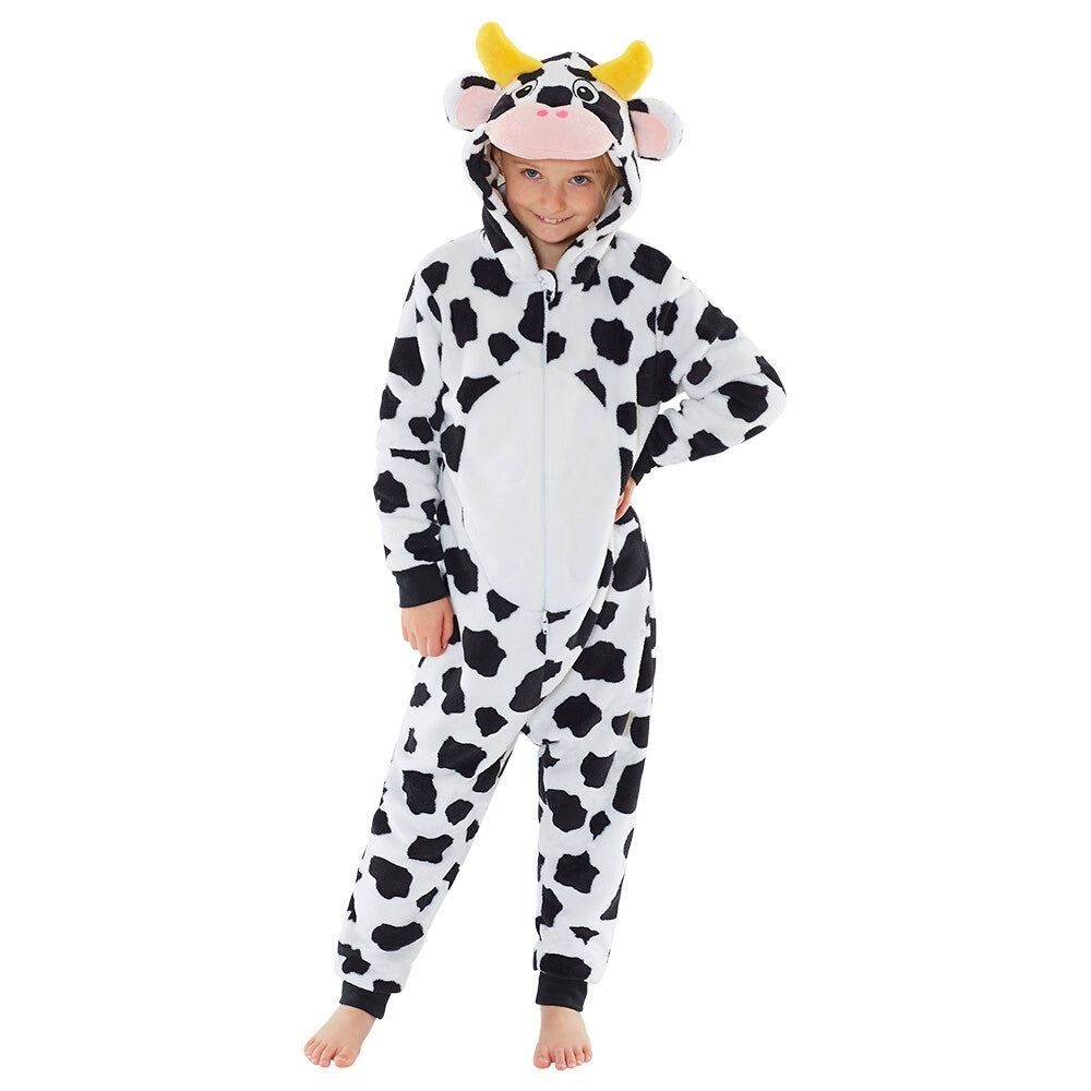 Kids Cow Onesie | Fluffy Cow Onesie (5677494534305)