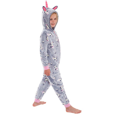 Girls Glow In The Dark Unicorn Onesie (7109355831457)